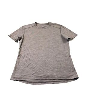 Icebreaker Brown Merino Wool Men's S/S Baselayer Size Large